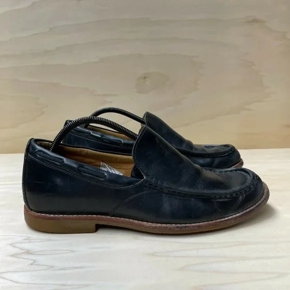 UGG Via Ponte Leather Slip On Brown Loafers Mens Size 10.5 1001903 UGG Mens Via Ponte Loafers Shoes Brown Slip On Moc Toe Low  main image 2